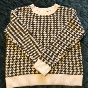 Loft Outlet houndstooth pullover sweater